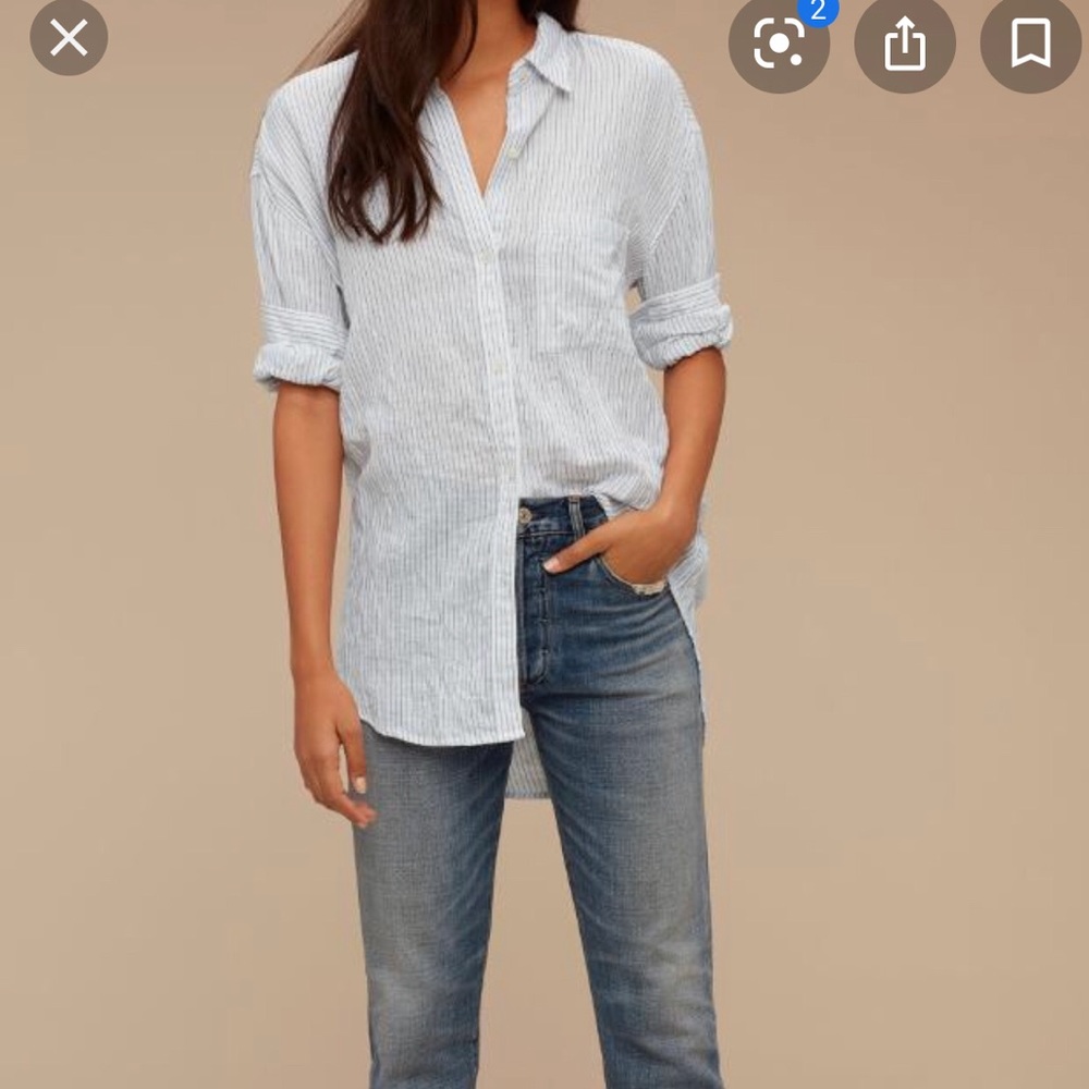 Community Linen Button Up